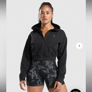 GS Power Cropped Zip Hoodie - XS NWT
